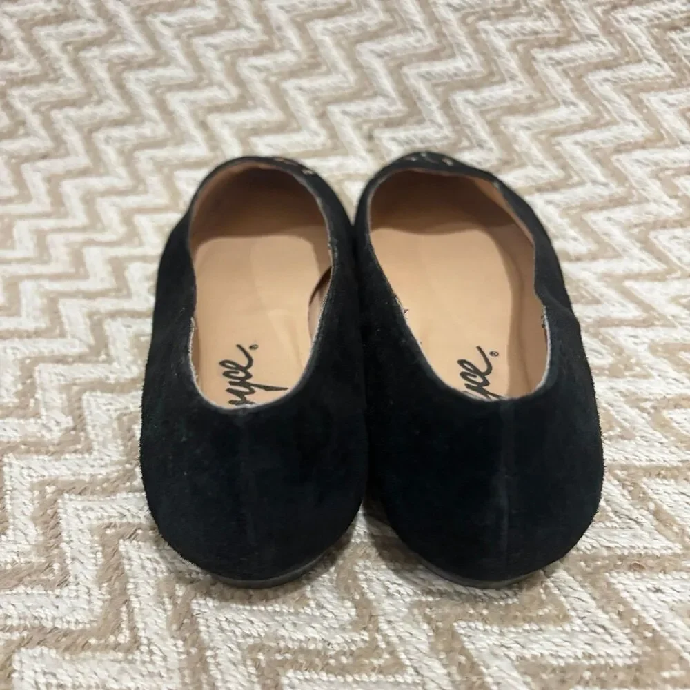 Vintage Joyce Women's Black Velvet Rainbow Studded Comfort Loafers Size 7.5 - Picture 6 of 9